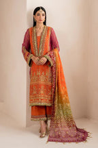 03-Piece Chiffon Suit With Embroidery - Ready To Wear