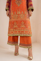 03-Piece Chiffon Suit With Embroidery - Ready To Wear