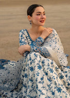 Porcelain Blue & White Maxi - 3 Piece Lawn | Ready To Wear