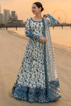Porcelain Blue & White Maxi - 3 Piece Lawn | Ready To Wear