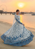 Porcelain Blue & White Maxi - 3 Piece Lawn | Ready To Wear