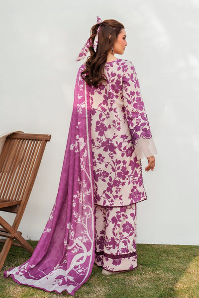 3 Piece Stitched Printed Lawn Suit - Ready To Wear
