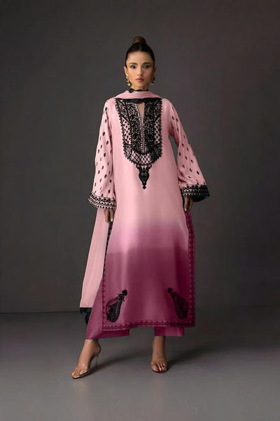 3 Piece Stitched Lawn Suit - Ready To Wear