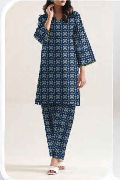 2 Piece Stitched Lawn Suit - Ready To Wear