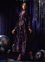 3 Piece Stitched Velvet Suit - Ready To Wear