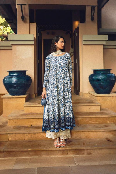 3 Piece Stitched Lawn Suit - Ready To Wear