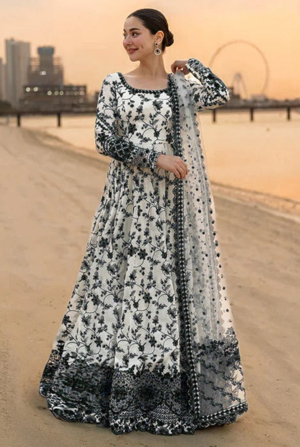 Porcelain Blue & White Maxi - 3 Piece Lawn | Ready To Wear