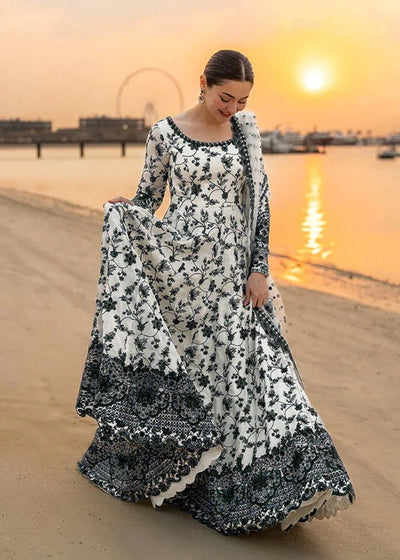 Porcelain Blue & White Maxi - 3 Piece Lawn | Ready To Wear
