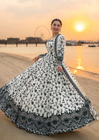 Porcelain Blue & White Maxi - 3 Piece Lawn | Ready To Wear