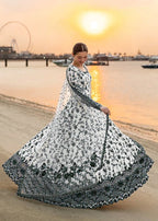 Porcelain Blue & White Maxi - 3 Piece Lawn | Ready To Wear