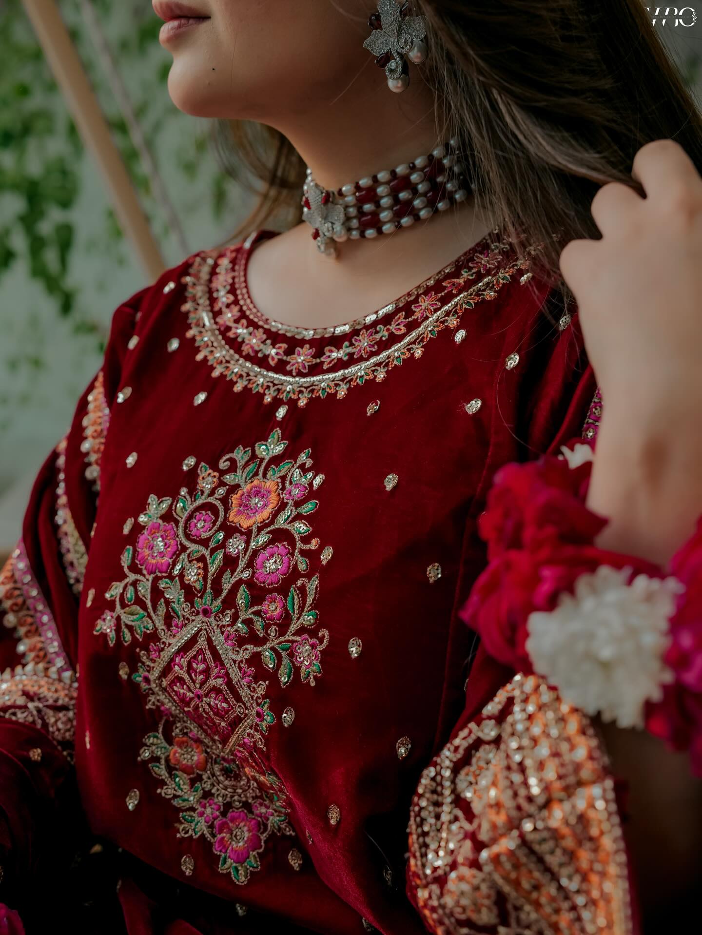 3 Piece Stitched Velvet Suit - Ready To Wear