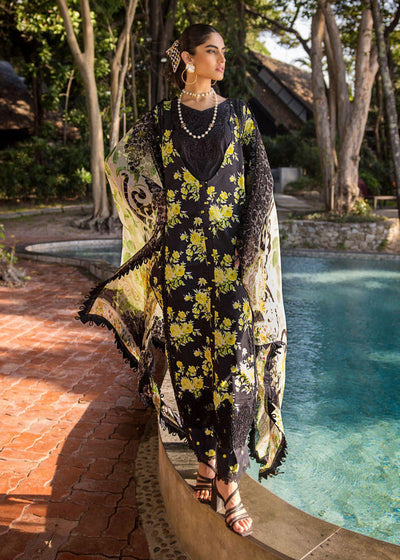 3 Piece Stitched Printed Lawn Suit - Ready To Wear