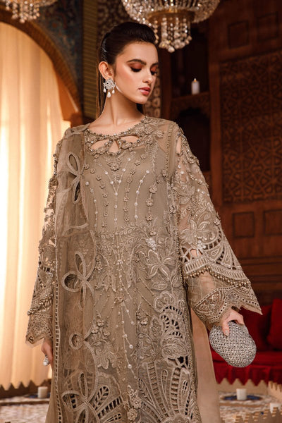 3 Piece Stitched Embroidery Organza Suit - Ready To Wear