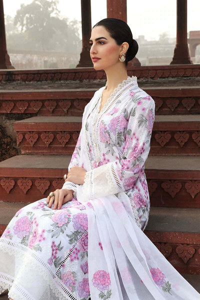 3 Piece Stitched Lawn Suit - Ready To Wear