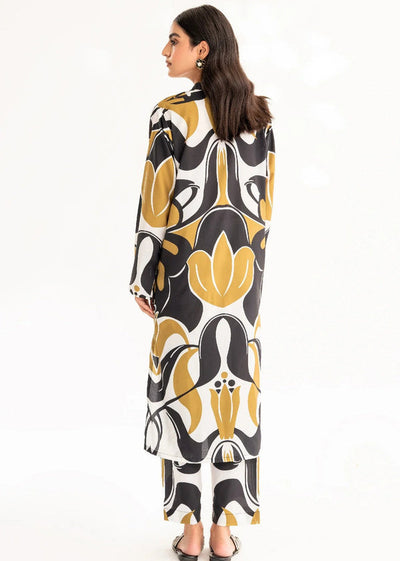 2 Piece Printed Cotton Suit - Ready To Wear