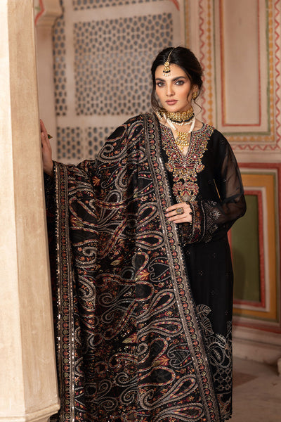 3 Piece Stitched Chiffon Suit - Ready To Wear