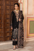 3 Piece Stitched Chiffon Suit - Ready To Wear
