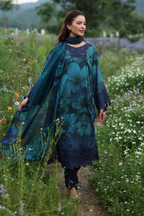 3 Piece Stitched Lawn Suit - Ready To Wear