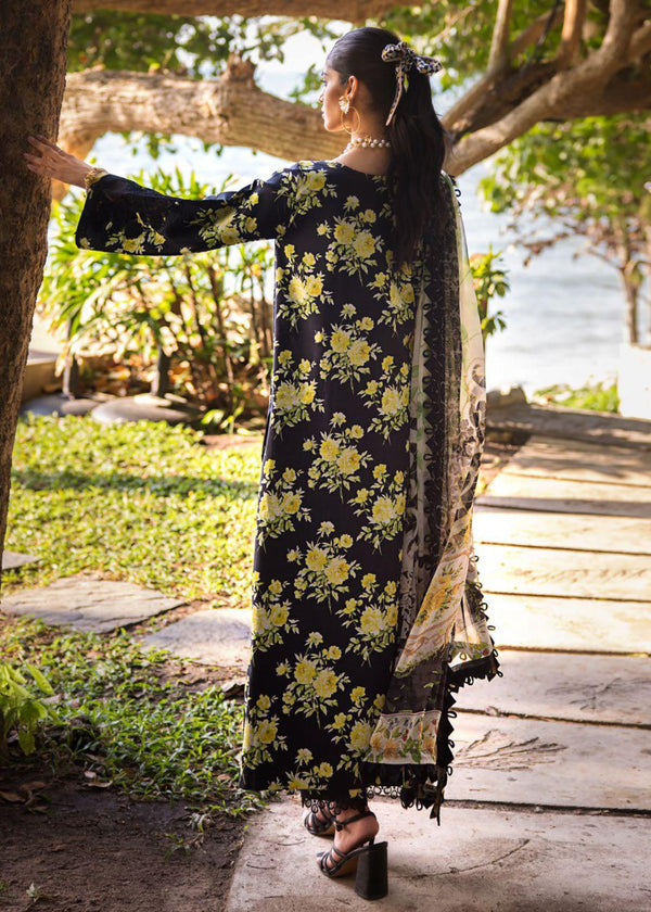 3 Piece Stitched Printed Lawn Suit - Ready To Wear