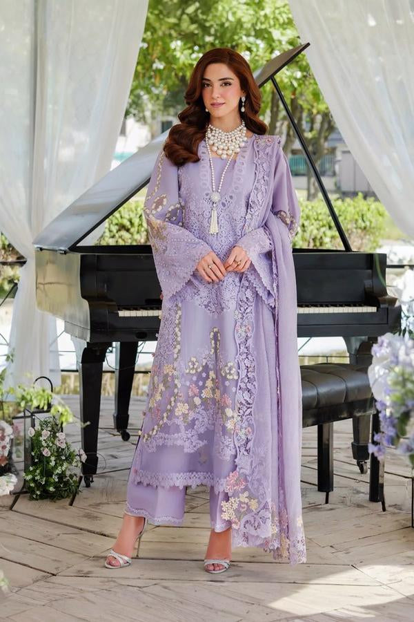 03-Piece Chikankari Cotton Suit With Embroidered - Ready To Wear