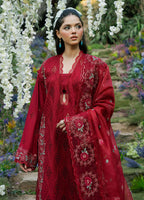 3 Piece Stitched Lawn Suit - Ready To Wear