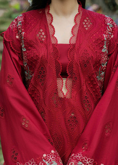 3 Piece Stitched Lawn Suit - Ready To Wear