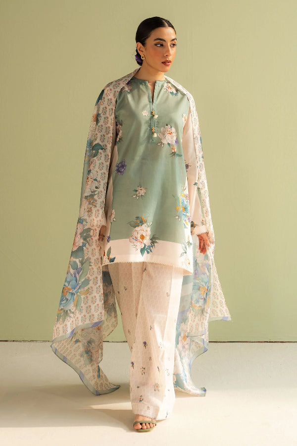 3 Piece Stitched Designer Suit - Ready To Wear