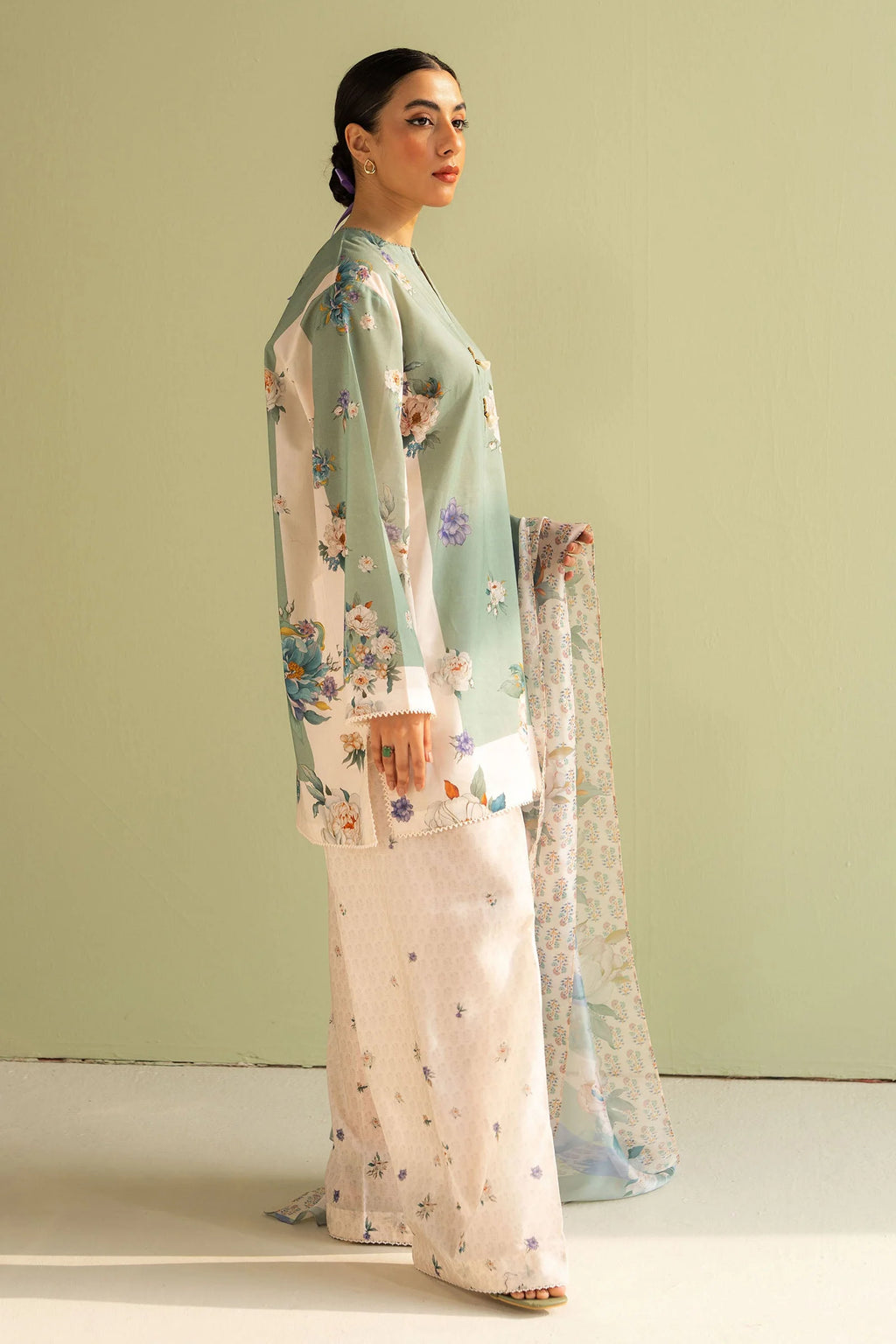 3 Piece Stitched Designer Suit - Ready To Wear