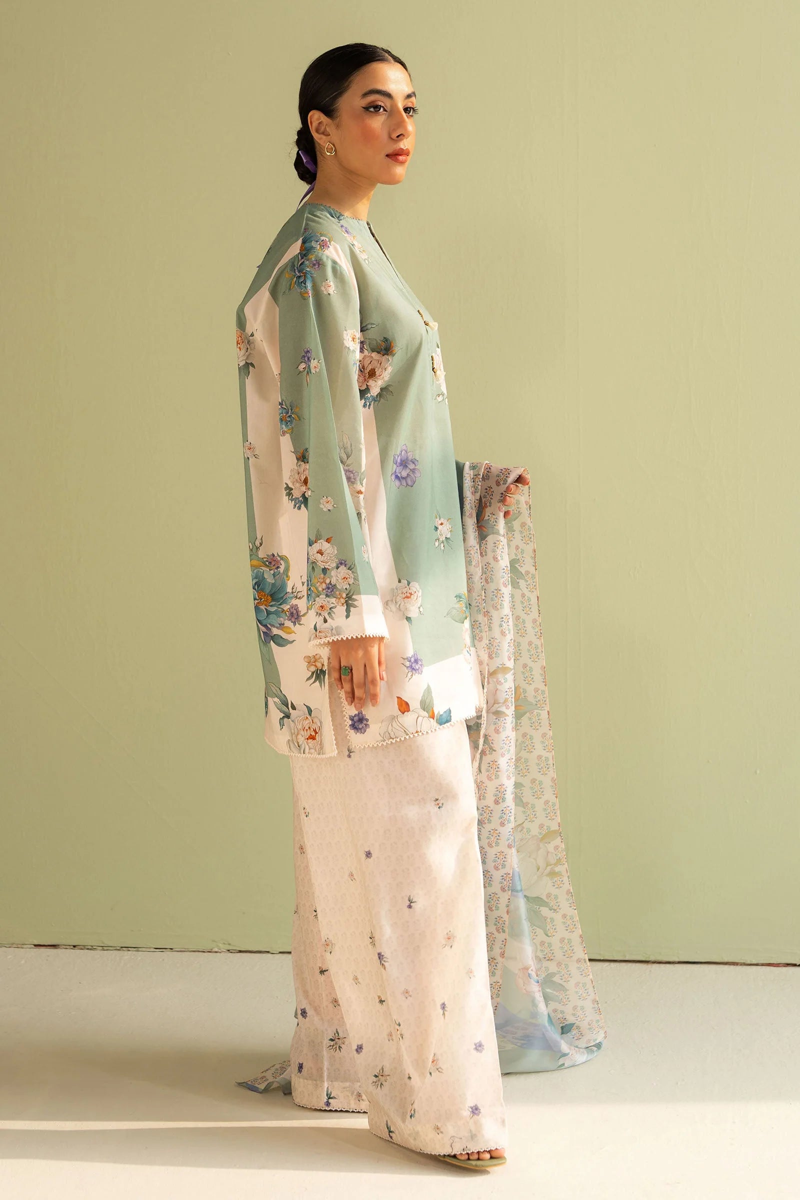 3 Piece Stitched Designer Suit - Ready To Wear