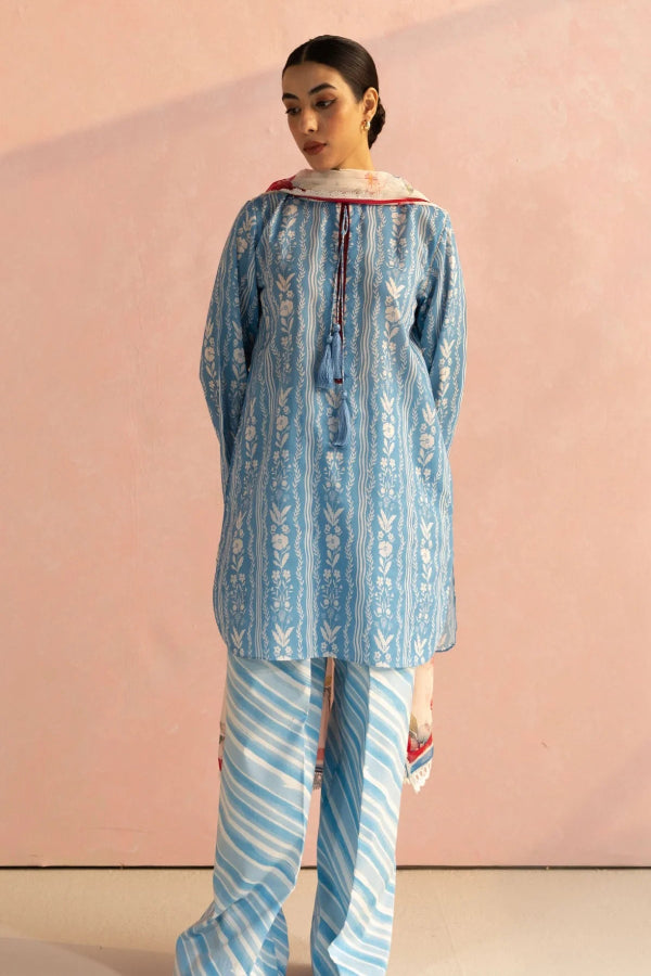 3 Piece Stitched Designer Suit - Ready To Wear