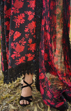 3 Piece Stitched Printed Lawn Suit - Ready To Wear