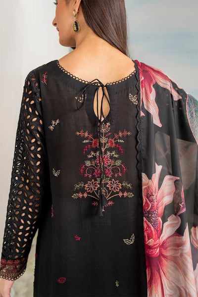 3 Piece Stitched Lawn Embroidery Suit - Ready To Wear