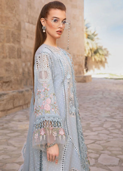 03-Piece Chikankari Suit With Embroidery | Ready To Wear