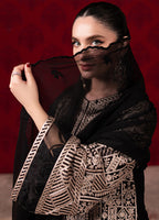 3 Piece Stitched Chiffon Suit - Ready To Wear