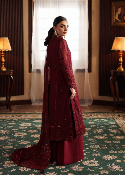 3 Piece Stitched Luxury Chiffon Embroidered Suit - Ready To Wear