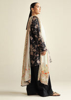 3 Piece Stitched Cambric Suit - Ready To Wear