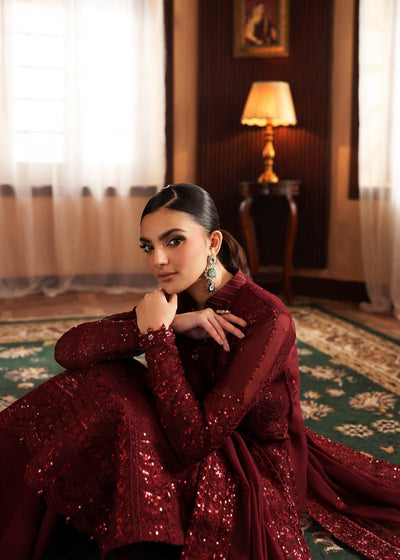 3 Piece Stitched Luxury Chiffon Embroidered Suit - Ready To Wear