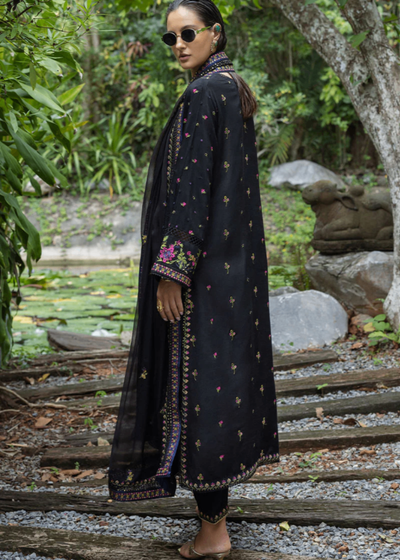 3 Piece Stitched Lawn Suit - Ready To Wear