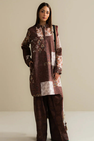 3 Piece Stitched Designer Dress - Ready To Wear