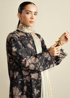 3 Piece Stitched Cambric Suit - Ready To Wear