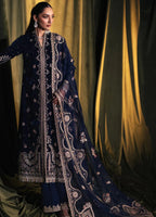 3 Piece Stitched Velvet Embroidery Suit - Ready To Wear