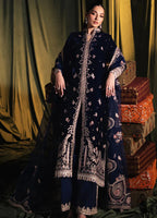 3 Piece Stitched Velvet Embroidery Suit - Ready To Wear