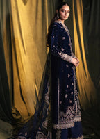 3 Piece Stitched Velvet Embroidery Suit - Ready To Wear