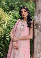 03-Piece Lawn Suit With Thread Embriodered - Ready To Wear