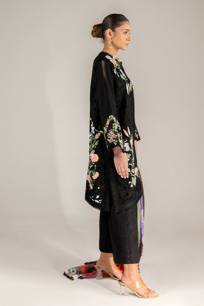 3 Piece Stitched Chikankari Embroidery Suit - Ready To Wear