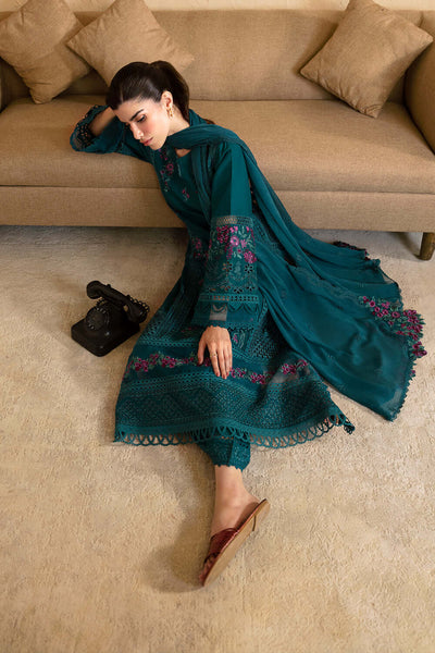 3 Piece Stitched Luxury Lawn Suit - Ready To Wear
