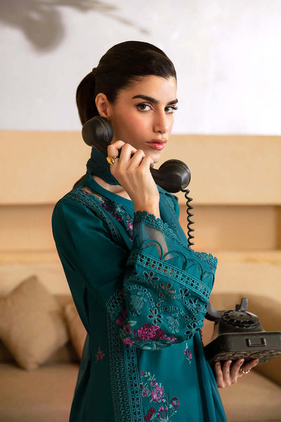 3 Piece Stitched Luxury Lawn Suit - Ready To Wear