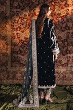 3 Piece Stitched Velvet Embroidered Suit - Ready To Wear