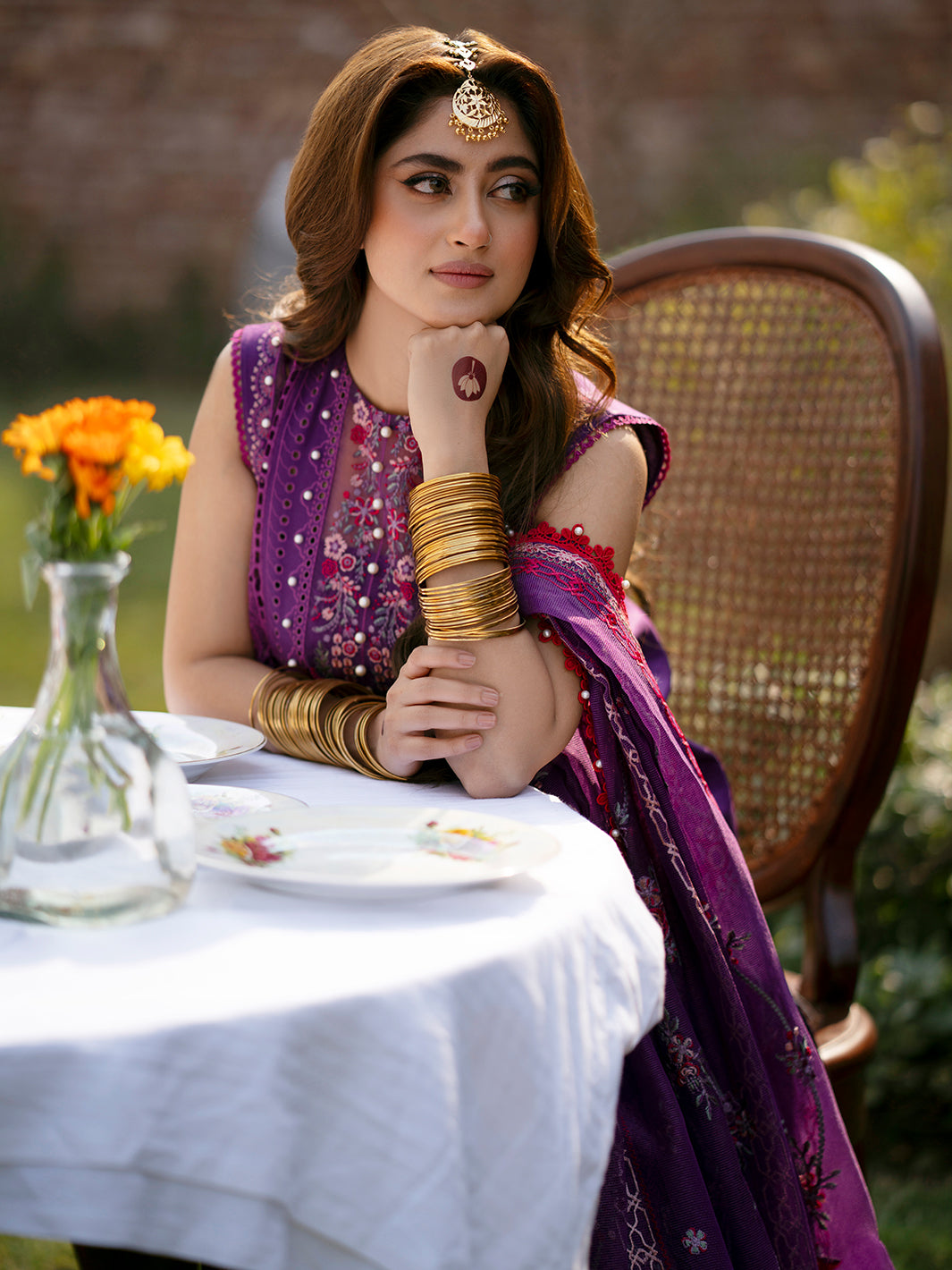 3 Piece Stitched Chikankari Suit - Ready To Wear