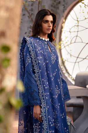 3 Piece Stitched Luxury Lawn Embroidery Suit - Ready To Wear